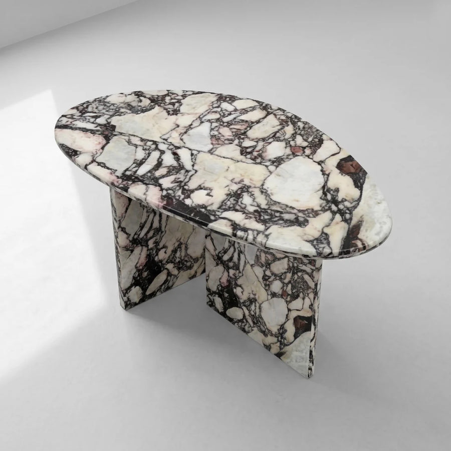 Calacatta Viola Marble Coffee Table - Pebble
