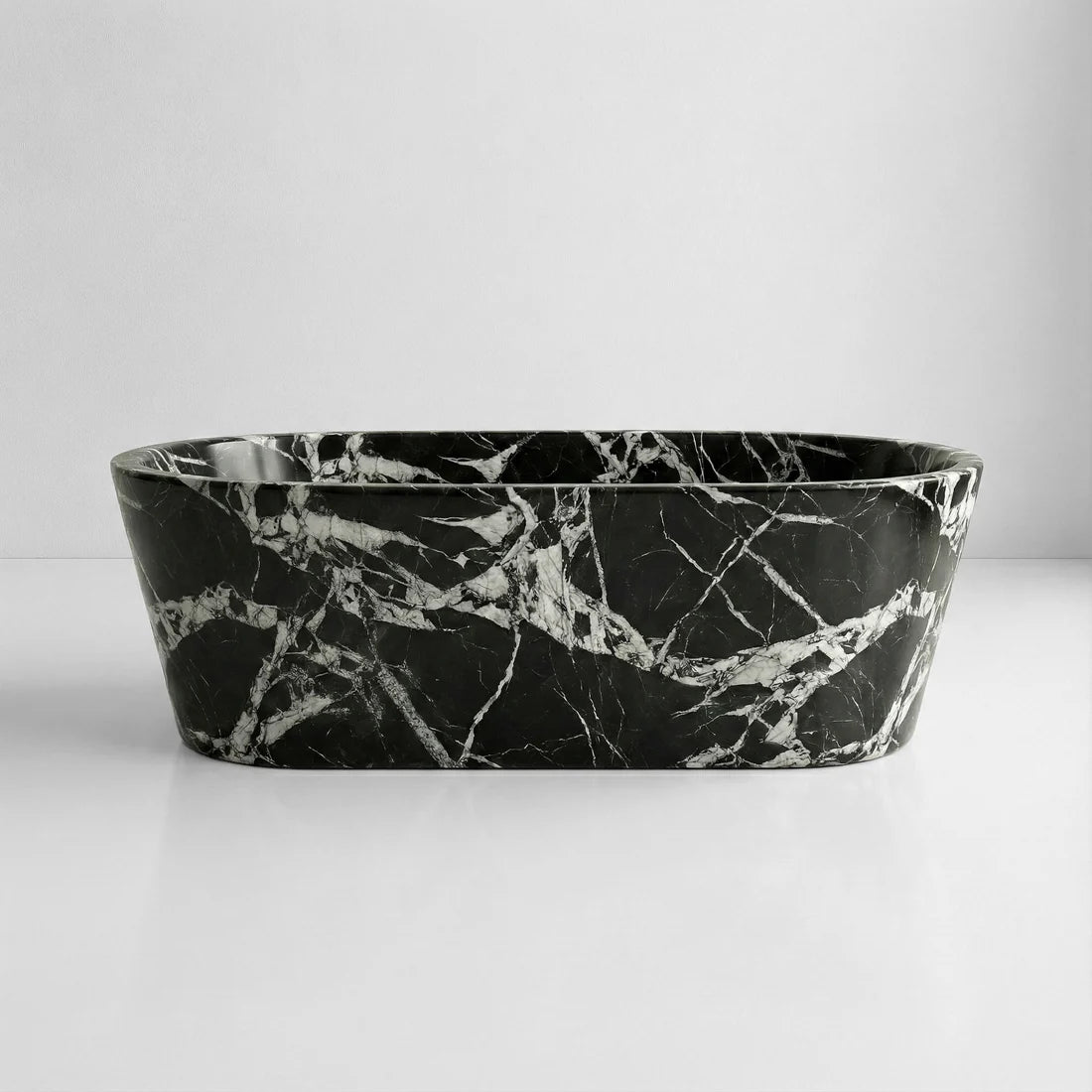 Grand Antique Marble Freestanding Bathtub - Tapered