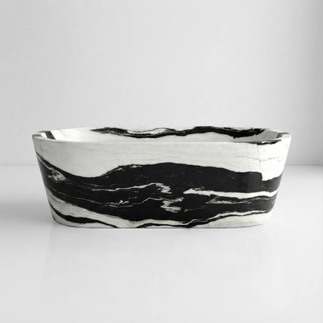 Panda Marble Freestanding Bathtub - Tapered